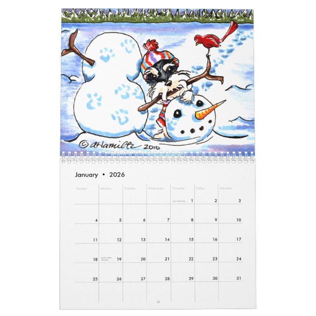 Schnauzers Off-Leash Art™ Vol. 1 Kalender (Jan 2026)