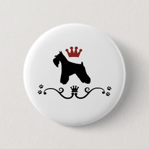 Schnauzers-Regel-Knopf Button