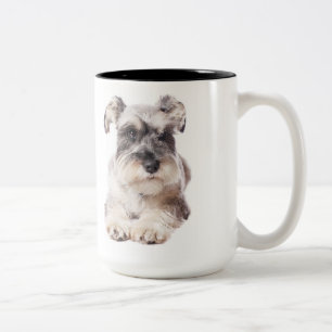 Schnauzerwelpen-Kaffee-Tasse Zweifarbige Tasse