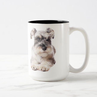Schnauzerwelpen-Kaffee-Tasse Zweifarbige Tasse