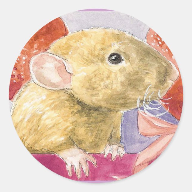 Schnauzkraut Runder Aufkleber (Vorderseite)