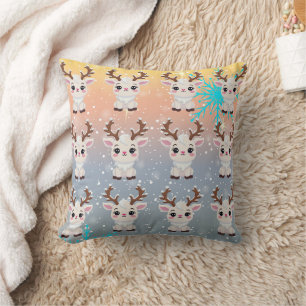 Schne-Elch-Süß-Kawaii-Muster Kissen