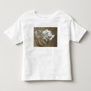 Schneabdeckungen die felsigen Berge in vereinigtem Kleinkind T-shirt