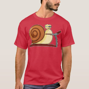 Schnecke am Joggen auf Treadmill T-Shirt