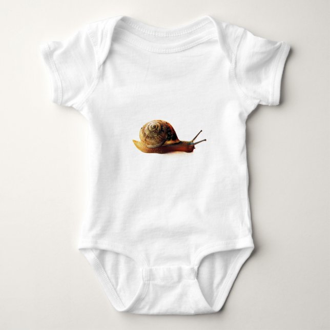 Schnecke Baby Strampler (Vorderseite)