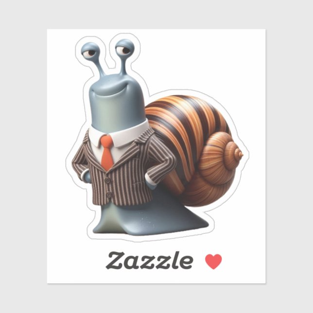 Schnecke, Boss Aufkleber (Blatt)