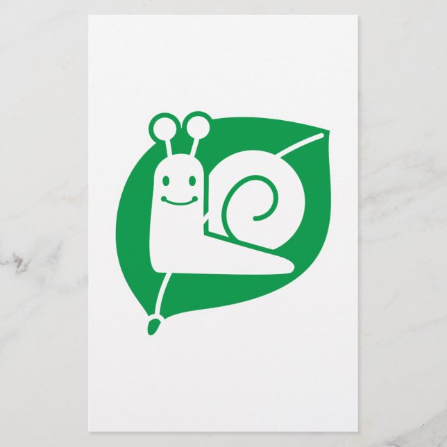 Schnecke Briefpapier (Vorderseite)