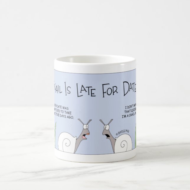 Schnecke Datum Kaffeetasse (Mittel)