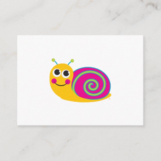 Schnecke-Einschließungs-Karte Begleitkarte (Vorderseite)
