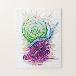 Schnecke in der Fig