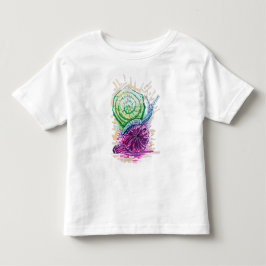 Schnecke in der Fig bunt Kleinkind T-shirt