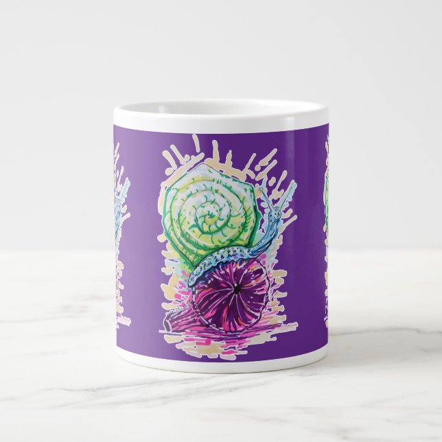 Schnecke in der Fig Jumbo-Tasse (Vorderseite)