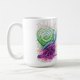 Schnecke in der Fig Kaffeetasse
