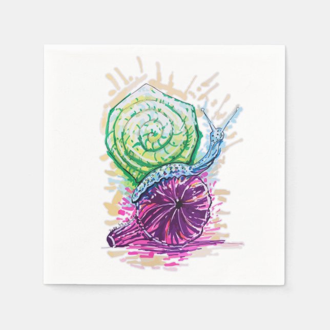 Schnecke in der Fig Serviette (Vorderseite)
