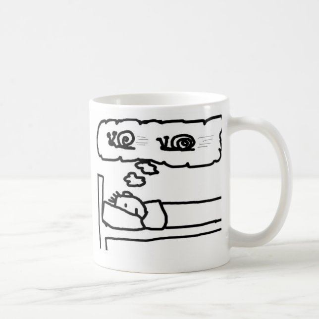 Schnecke in Ihren Träumen Kaffeetasse (Rechts)