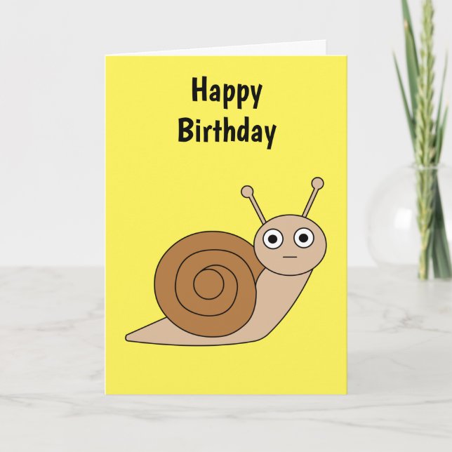 Schnecke Karte (Vorderseite)