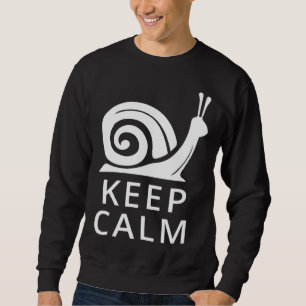 Schnecke KEEP CALM süßes Tier für Schnecke Sweatshirt
