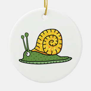 Schnecke Keramik Ornament