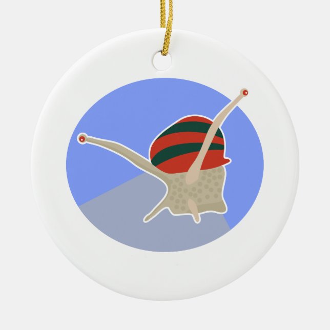 Schnecke Keramikornament (Vorne)