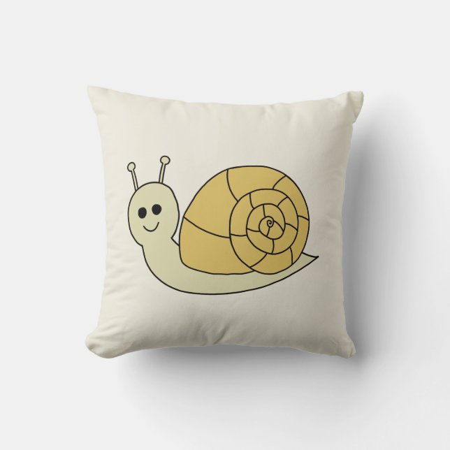 Schnecke Kissen (Vorderseite)