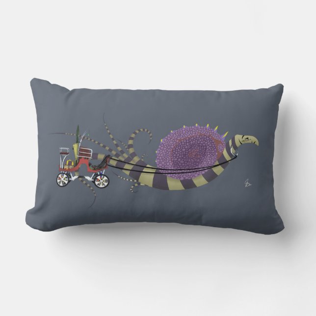 Schnecke-Kissen Lendenkissen (Vorderseite)
