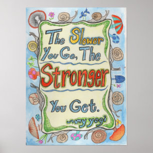 Schnecke-Klugheits-Plakat Poster