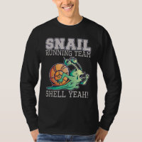 Schnecke läuft Team Muschel Yeah Langsame Schnecke