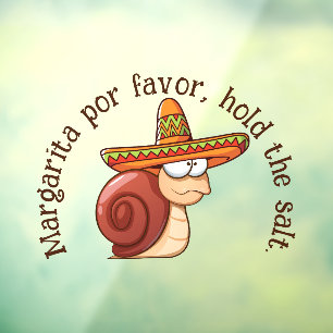 Schnecke Margarita pour Gefallen, halten Sie das S Fensteraufkleber