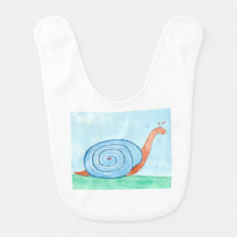 Schnecke mit blauem Gehäuse