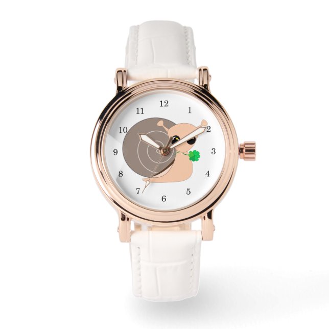 Schnecke mit Cloud Watch Armbanduhr (Vorderseite)