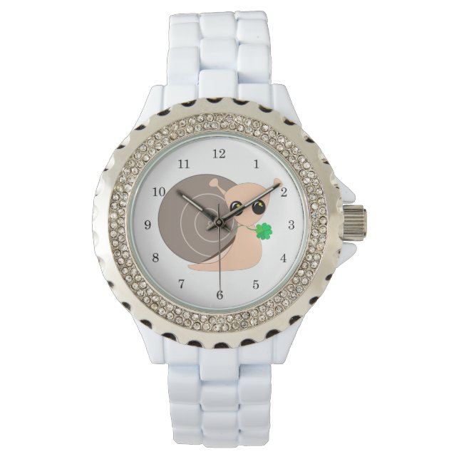 Schnecke mit Cloud Watch Armbanduhr (Vorderseite)
