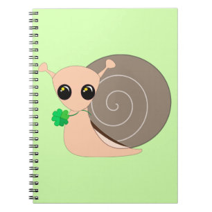 Schnecke mit Clover Notebook Lucky - Ihre Farben Notizblock