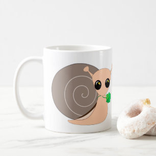 Schnecke mit Clover Tasse