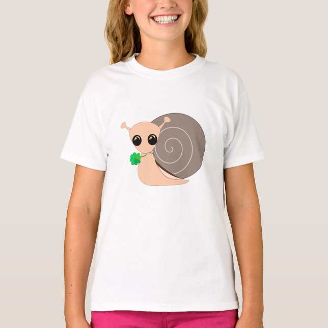 Schnecke mit Kid-T - Shirt (Vorderseite)