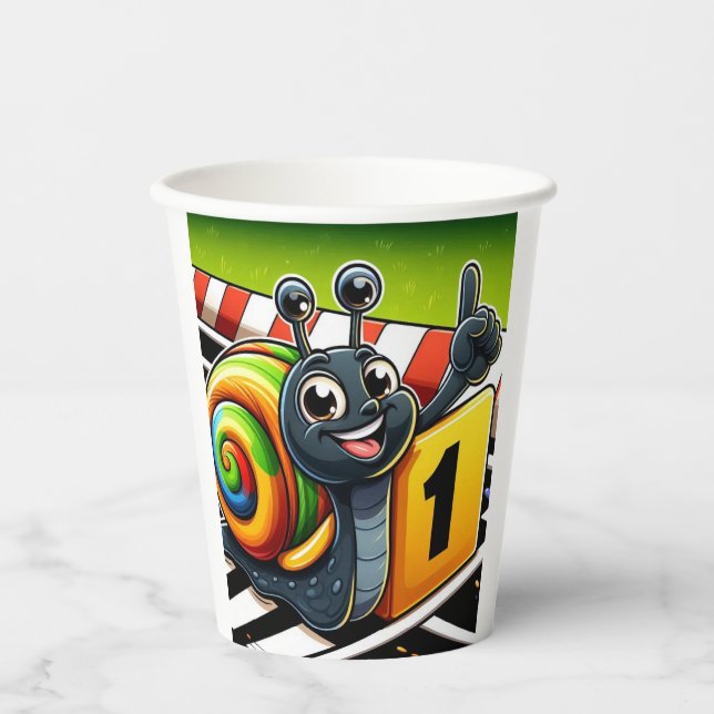 Schnecke Pappbecher (Vorderseite)