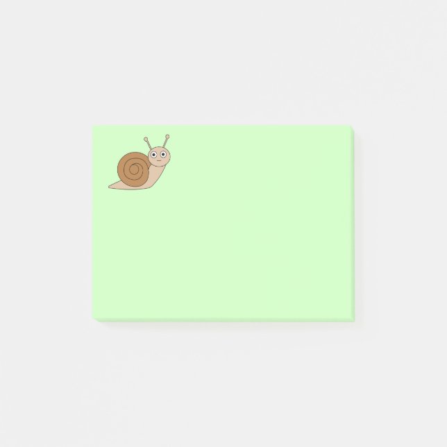Schnecke Post-it Klebezettel (Vorderseite)