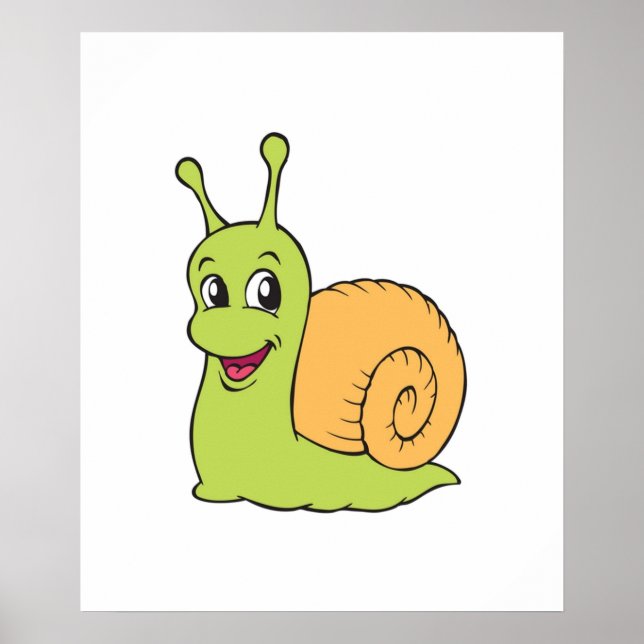 Schnecke Poster (Vorne)