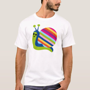 Schnecke Slugs Gastropode-niedliches Cartoon-Tier T-Shirt