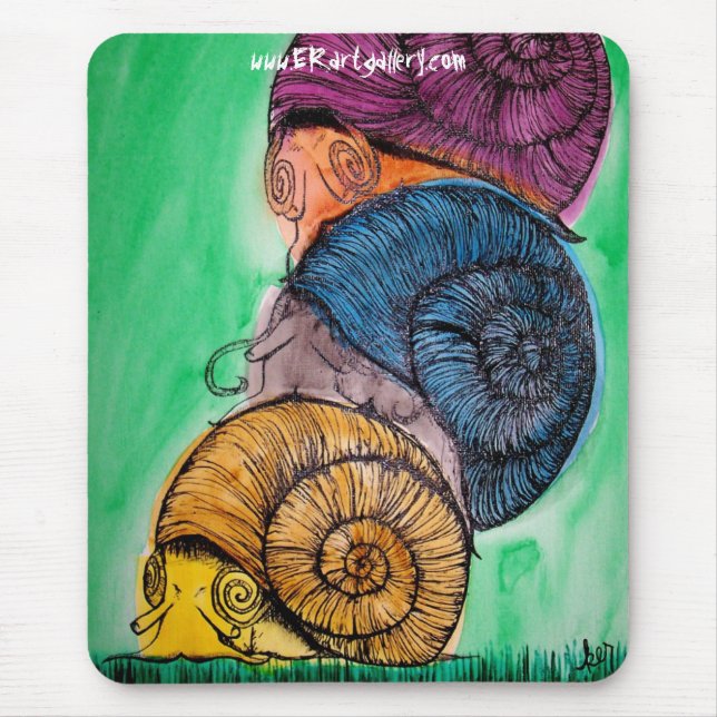 Schnecke-Stapel Mousepad (Vorne)
