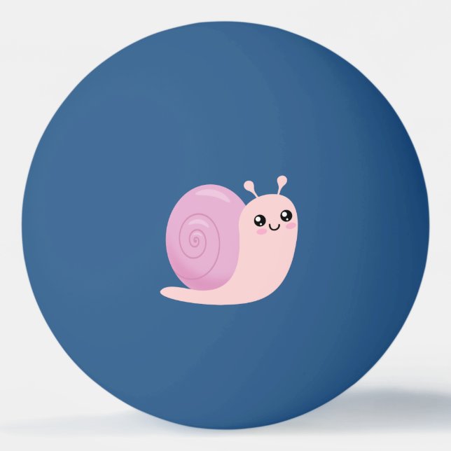 Schnecke Tischtennisball (Vorderseite)