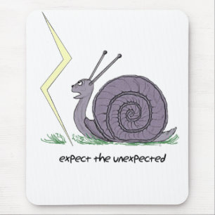 Schnecke überrascht mousepad