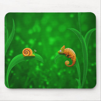 Schnecke und Chamäleon Mousepad