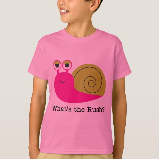 Schnecke, was die Eile-T-Shirts und die Geschenke T-Shirt (Vorderseite)