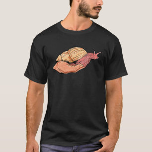 Schnecken auf der Hand agierende Schnecken T-Shirt