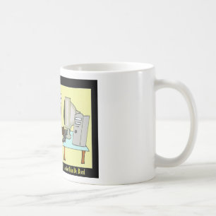 Schnecken bekommen E-Mails Lustige Cartoon-Geschen Kaffeetasse