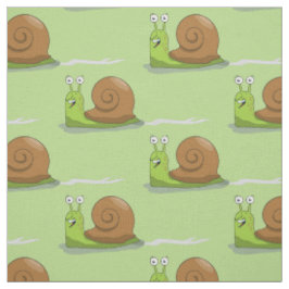 Schnecken, die Grün laufen Stoff