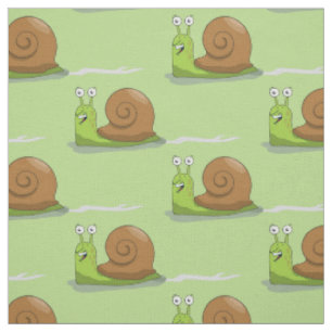 Schnecken, die Grün laufen Stoff
