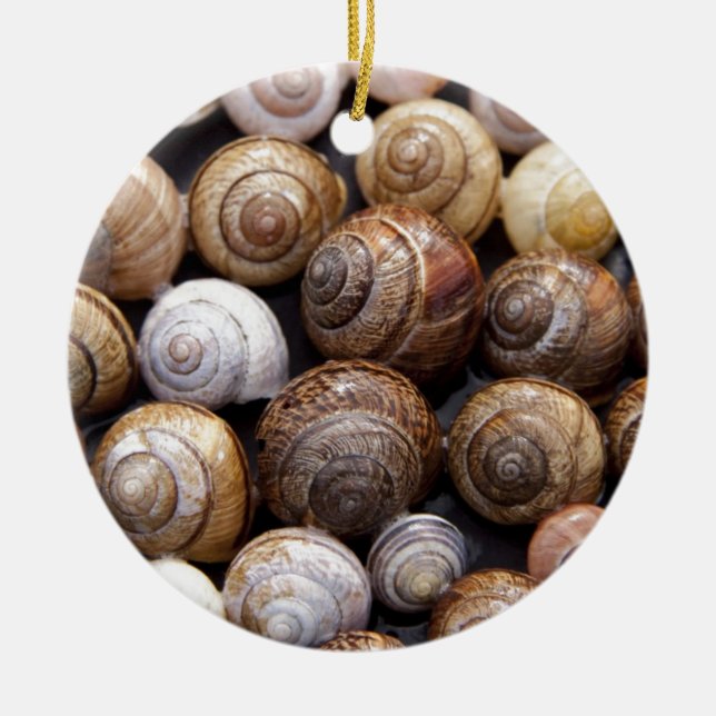 Schnecken Keramikornament (Vorne)