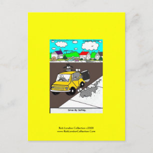 Schnecken-/Nacktschnecken-Comic-Postkarte "Drive B Postkarte