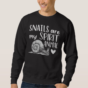Schnecken sind mein Geist Tierwäsche Kleidung Outf Sweatshirt